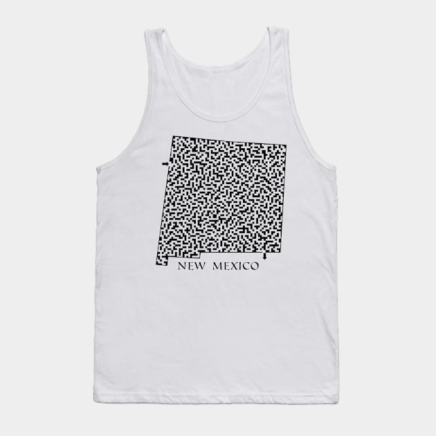 State of New Mexico Maze Tank Top by gorff